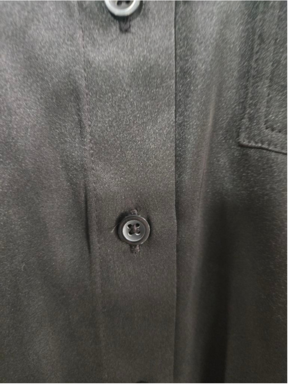 Simply Vera Vera Wang Black Button Down Shirt Plus Size XL - Picture 4 of 12